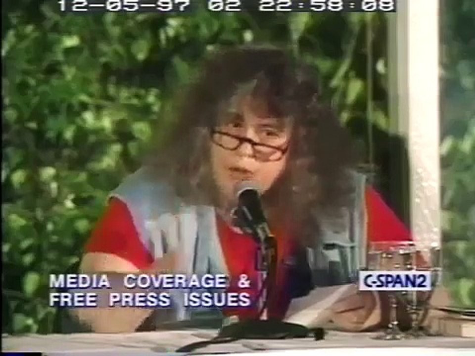 Andrea Dworkin on the Media Coverage & Free Press Issues panel