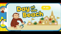 Curioso Jorge día en el Playa dibujos animados juego episodio