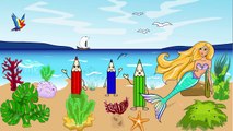 Niños para trata de la sirena de caballito de mar interesante de dibujos animados dibujos animados para niños