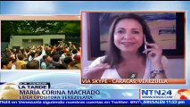 “Hoy ha sido un paso enorme lograr que Leopoldo López esté nuevamente en su casa con su familia”: María Corina Machado,
