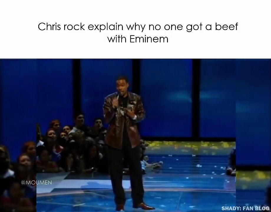 Chris rock explain why no one got beef with Eminem