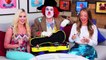 Balloon Challenge Jenn vs Margeaux with Smoochie the Clown. Totally TV , animated cartoons  2017 & 2018