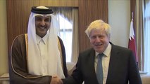 أمير قطر يستقبل وزير الخارجية البريطاني لبحث الأزمة الخليجية
