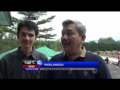 Terjebak Macet, Ribuan Wisatawan Kunjungi Taman Bunga Nusantara - NET12