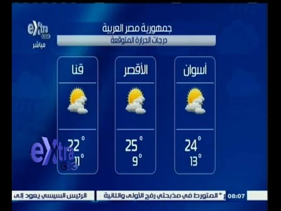 #غرفة_الأخبار | درجات الحرارة المتوقعة على مستو...