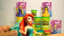 Jugar princesa brillar Disney Princess vestidos de las muchachas de arcilla Juegos de Vestir Chicas DOH disney