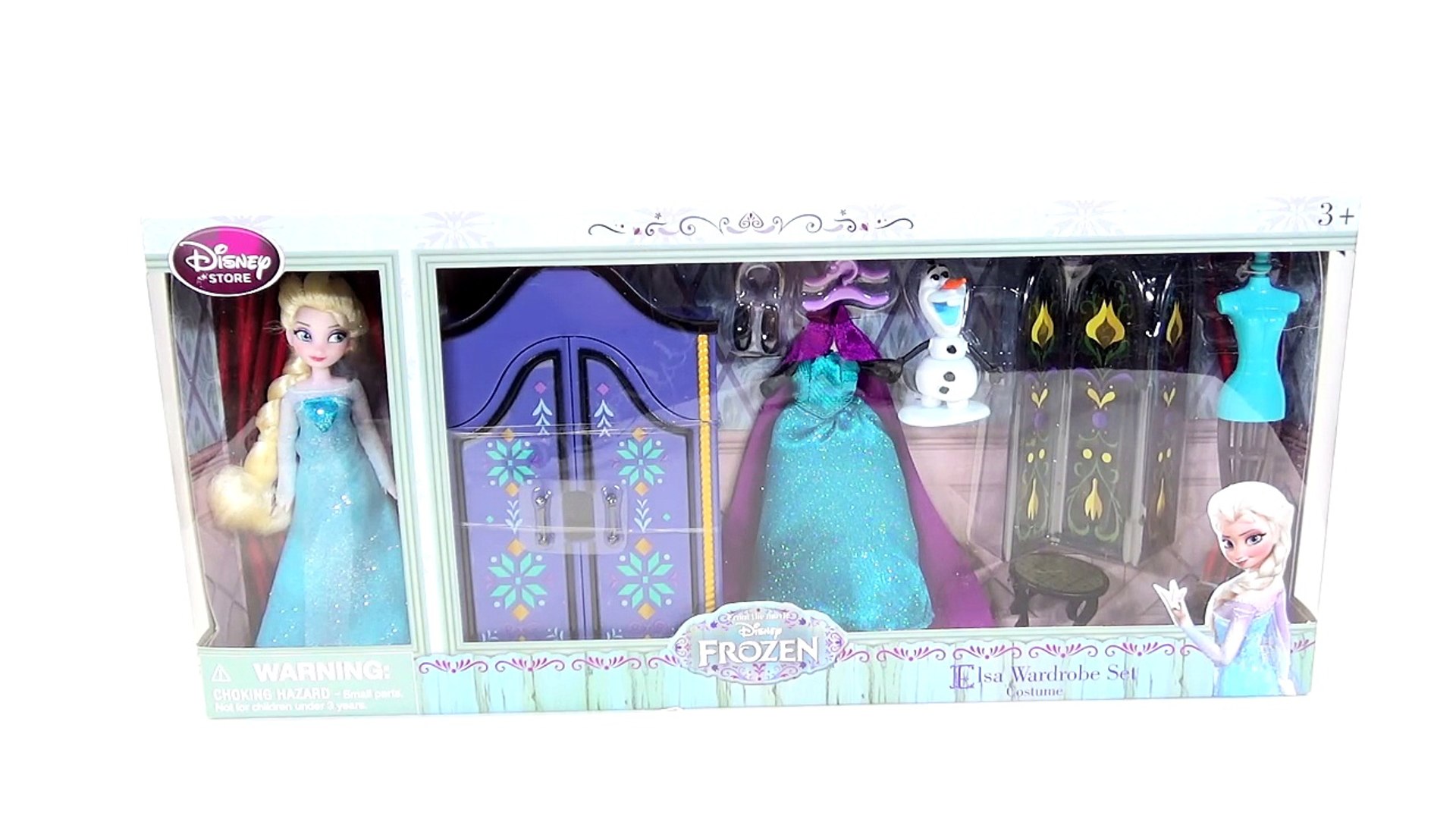 Frozen Official Disney Store Dolls Elsa And Anna Wardrobe Playset