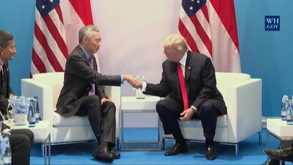 President Trump Stengthens Ties With Singapore And Their Prime Minister