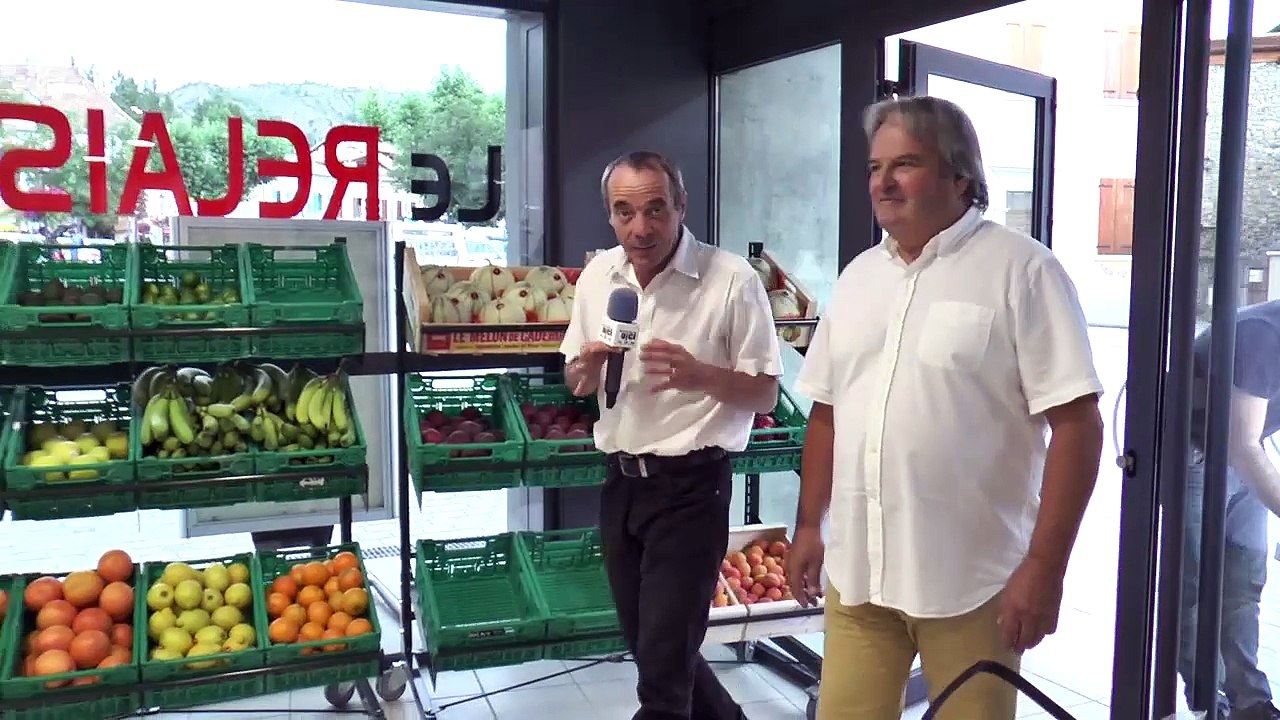 Hautes-Alpes : une épicerie Intermarché au centre ville de Tallard