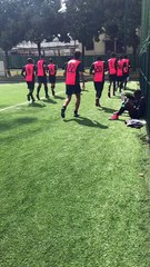 2017-07-11- CLUB HILAL RIBATI / ASPL PORTE DE BAGNOLET - L'échauffement collectif
