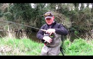Táin Flyfishing catching some wild Irish Browntrout on the river Fane using nymphing techn