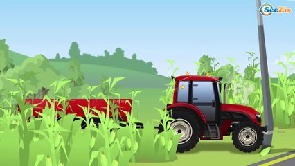 Bulldozer | Truck and Crane | Car Cartoon for Kids | Construction Vehicles