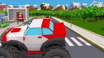 Cartoon for children Learn The Fire Truck rescue Cartoons for kids CHALLENGE 3D Cars & Truck Stories