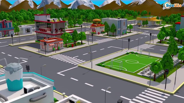 Forte Carro de Polícia | Caminhão e Carros Crianças | Desenhos Animados para Crianças