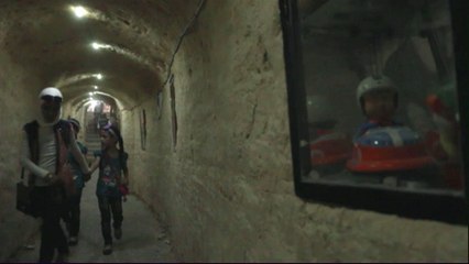 Syrian charity builds underground playground for children