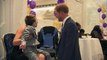 Chronically ill five year old hugs Prince Harry at WellChild Awards