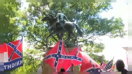 Ku Klux Klan rally swamped in Charlottesville