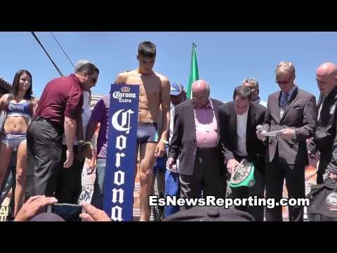 Omar Figueroa vs Abner Cotto weight in and faceoff - EsNews Boxing