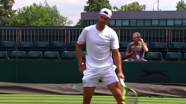 Rafael Nadal Press conference and Practice at Wimbledon, 1 July 2017
