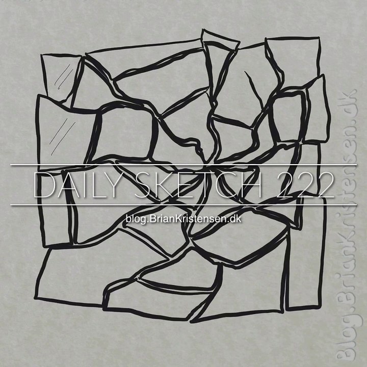 Drawing brokken glas