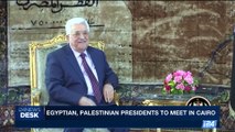 i24NEWS DESK | Egyptian , Palestinian presidents to  meet in Cairo | Sunday, July 9th 2017