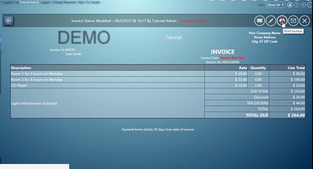 MIDAS: How To Print An Invoice