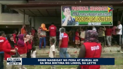 DSWD, nagbigay ng pera at burial aid sa mga biktima ng #LindolSaLeyte