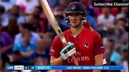 Shahid Afridi 3 -13 & 26 off NatWest T20 Blast Final