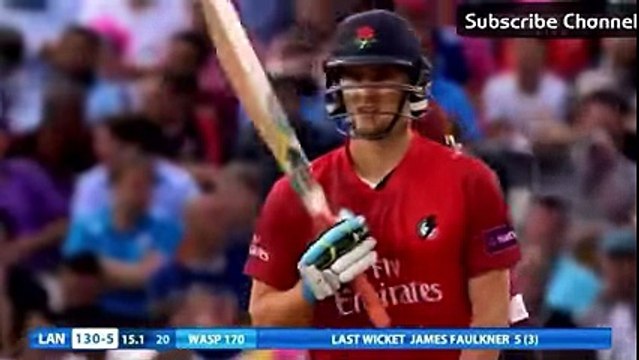 Shahid Afridi 3 -13 & 26 off NatWest T20 Blast Final
