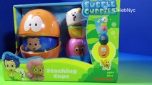 Bubble Guppies Stacking Cups Surprise Eggs Nickelodeon Mr. Grouper & Guppy Puppy by FunToy