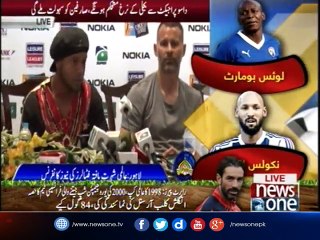 Ronaldinho and Friends to thrill football fans in Lahore today talking to Media