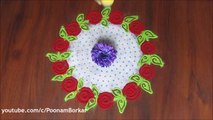 Super easy and quick rangoli using colander Innovative rangoli designs - by Poonam Borkar