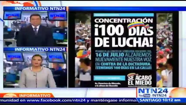 Oposición venezolana tomará Caracas en el día 100 de protestas de calle y con Leopoldo López bajo arresto domiciliario