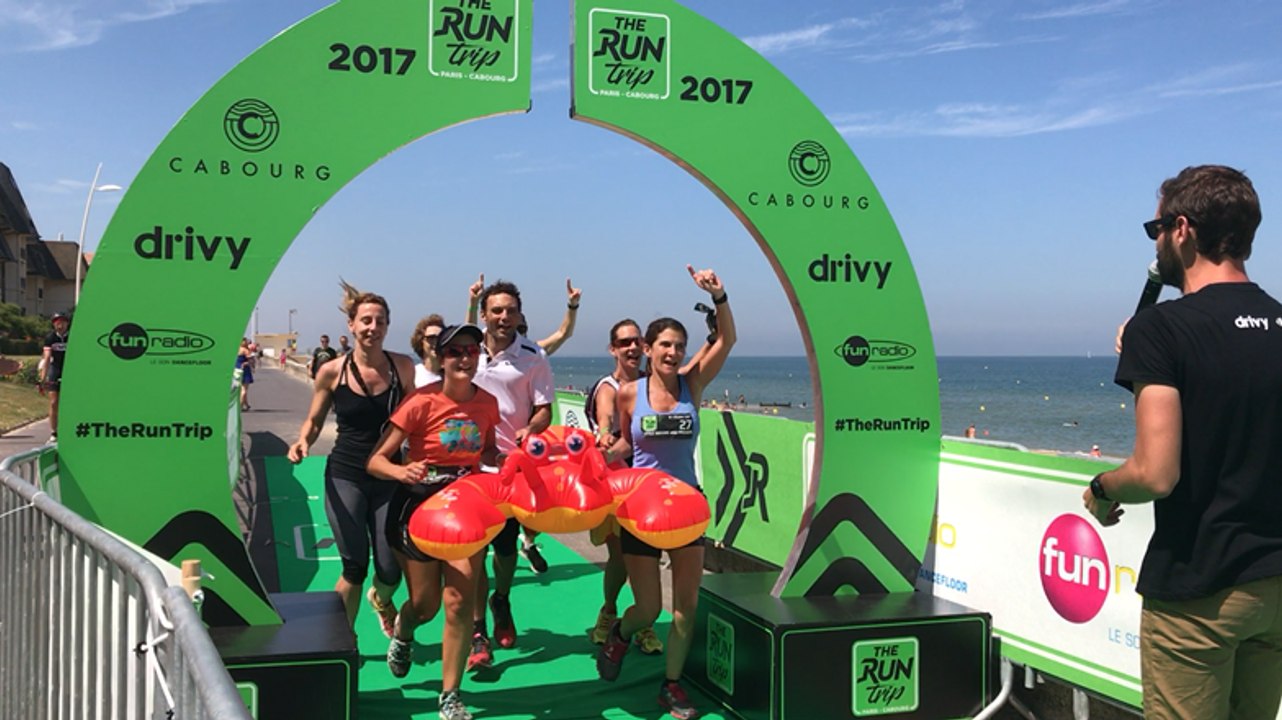Arrivée du Run Trip Cabourg