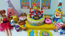 Et gâteau jouet jouets Petit pingouin Pororo attraper un jouet gâteau danniversaire mélodie Frank Pororo Tayo