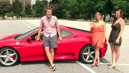 Reviews car - Women Driving a Ferrari