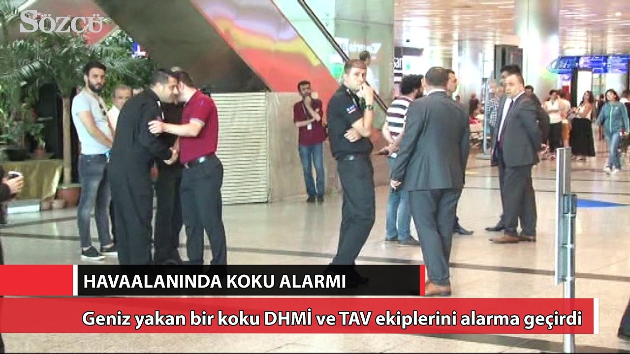 Atatürk Havalimanı’nda koku alarmı