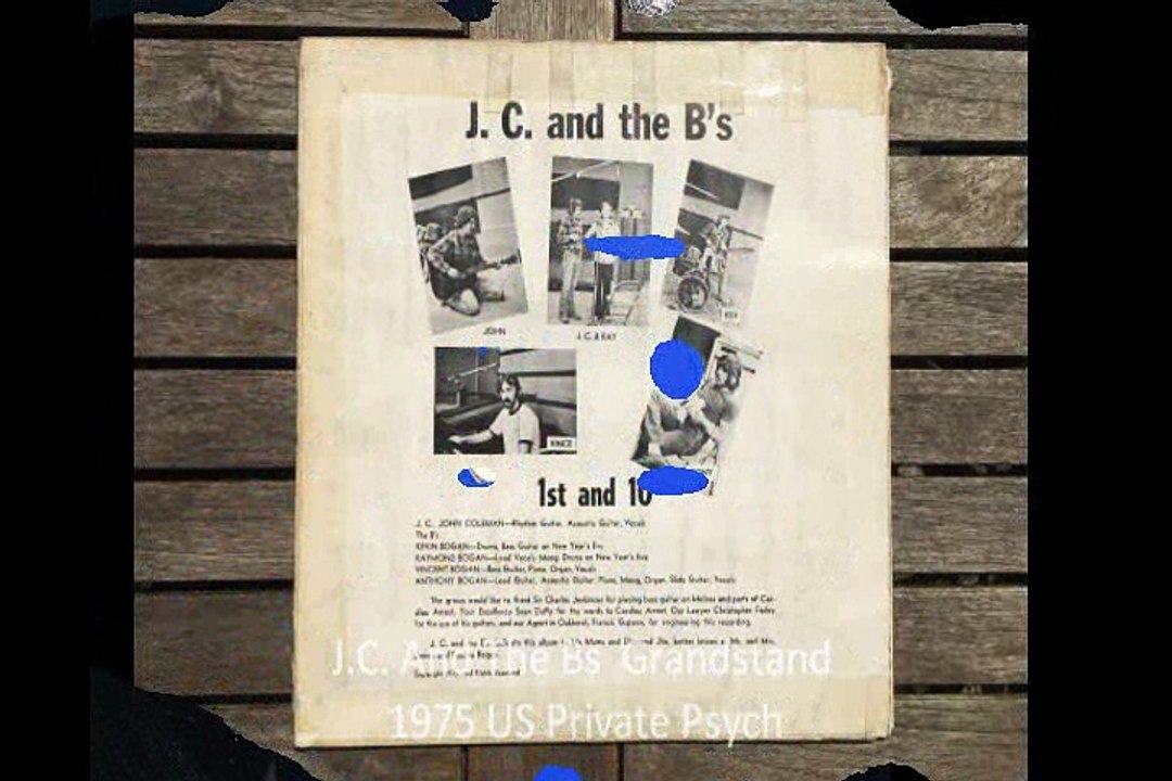 J.C. And The B`s  "Grandstand" 1975 US Private Psych