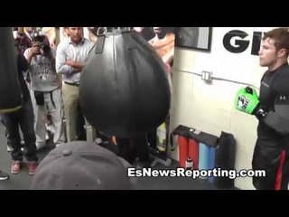 saul canelo alvarez in working hard in camp - EsNews Boxing