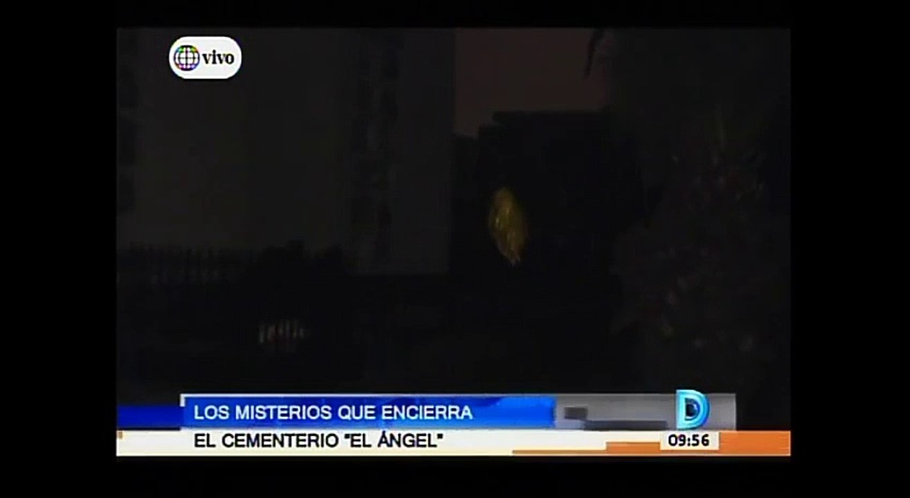 Esto le pasó a un periodista de América Tv cuando visitó el cementerio 'El Angel' de noche
