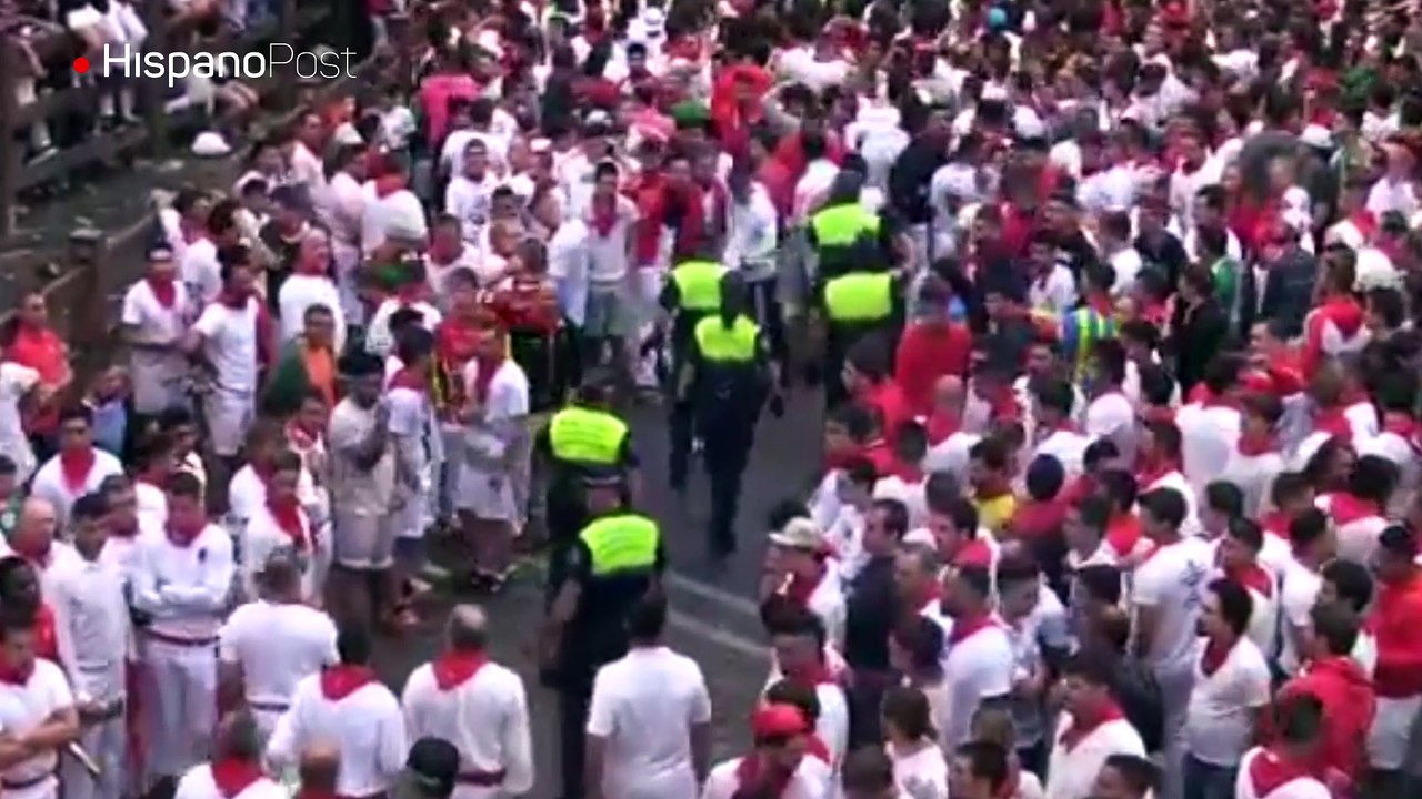 Carrera veloz y sin corneados en el tercer encierro de los sanfermines