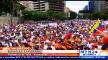 Miles de venezolanos conmemoran los 100 días de protestas antigubernamentales