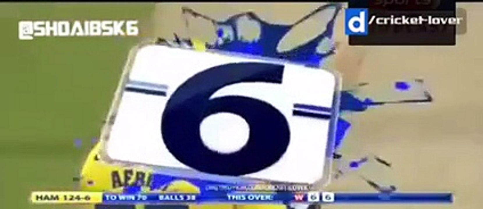 Shahid Afridi 4 sixes against the english team