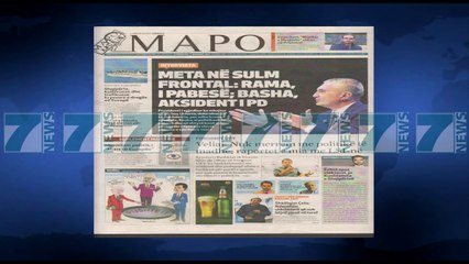 SHTYPI I DITES ME TITUJT E GAZETAVE E MERKURE 7 QERSHOR 2017 - News, Lajme - Kanali 7