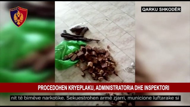 SHKODËR, KAPEN DROGË, ARMË E MUNICIONE