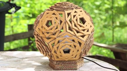 DIY Beautiful Cardboard Lamp