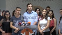 Report TV - Studentët e ekonomikut protestë, VKM i përjashton nga përgjysmimi i tarifës