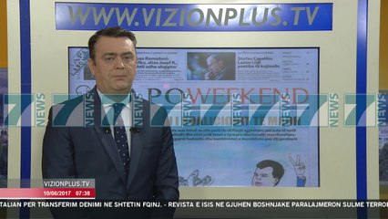 SHTYPI I DITES ME TITUJT E GAZETAVE E SHTUNE 10 QERSHOR 2017 - News, Lajme - Kanali 7