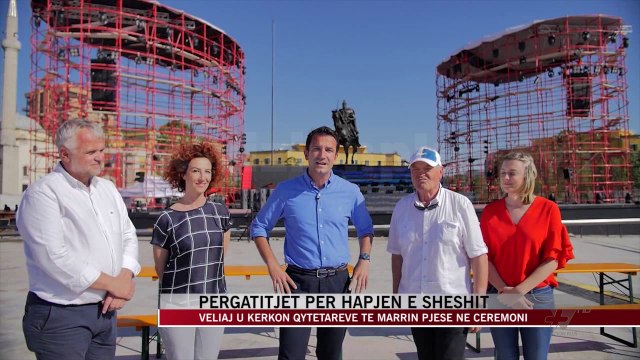 Përgatitjet për hapjen e sheshit “Skënderbej” - News, Lajme - Vizion Plus