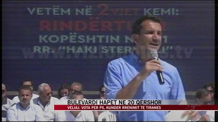 Veliaj: Vota për PS, kundër rrënimit të Tiranës - News, Lajme - Vizion Plus